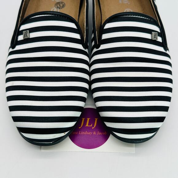 Arcopedico Women's Striped Satin Slip On Comfort Ballet Flats Size 40 EU/ 9 US - Picture 4 of 12